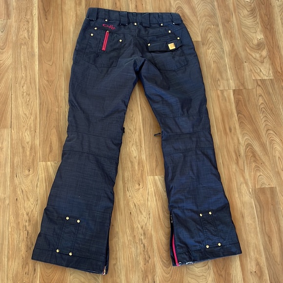 - Oakley Gretchen Bleiler grey snow pants size S - Picture 8 of 10